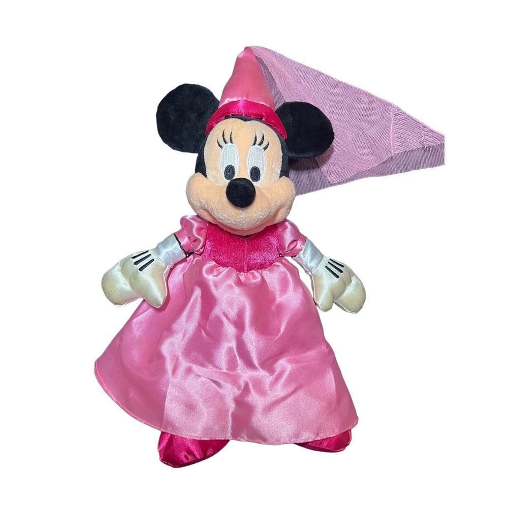 Minnie Mouse Princess Aurora Sleeping Beauty Official Disney Parks Plush Stuffed